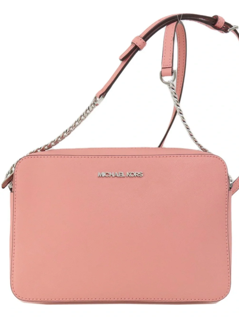 Michael Kors Pink Saffiano Leather Crossbody Bag